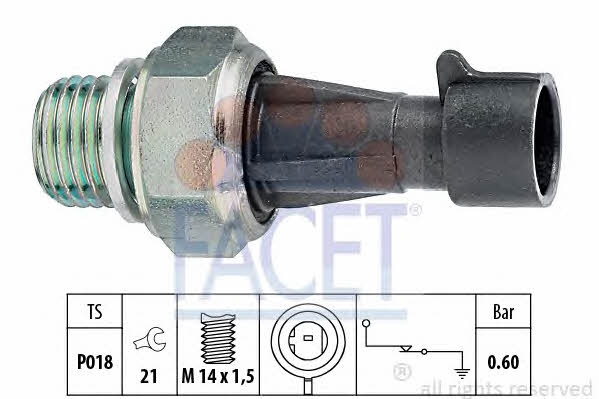 Facet 7.0129 Oil pressure sensor 70129: Buy near me in Poland at 2407.PL - Good price!