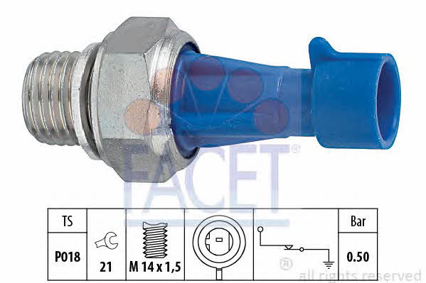 Facet 7.0143 Oil pressure sensor 70143: Buy near me in Poland at 2407.PL - Good price!