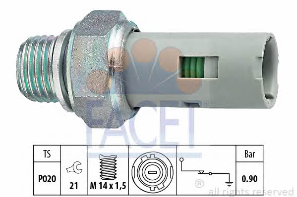 Facet 7.0153 Oil pressure sensor 70153: Buy near me in Poland at 2407.PL - Good price!
