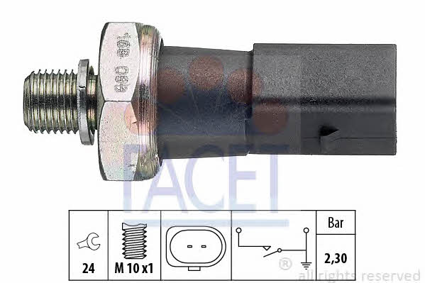 Facet 7.0190 Oil pressure sensor 70190: Buy near me at 2407.PL in Poland at an Affordable price!