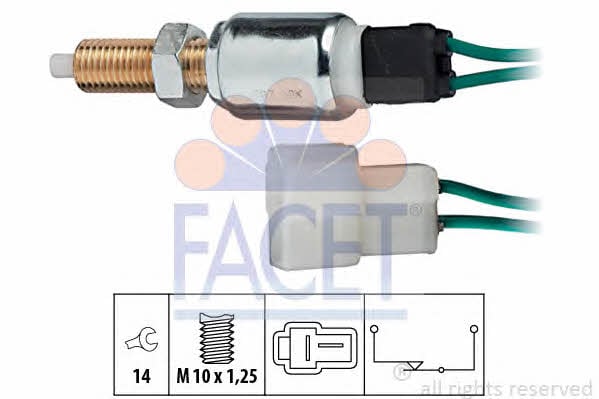 Facet 7.1027 Brake light switch 71027: Buy near me in Poland at 2407.PL - Good price!