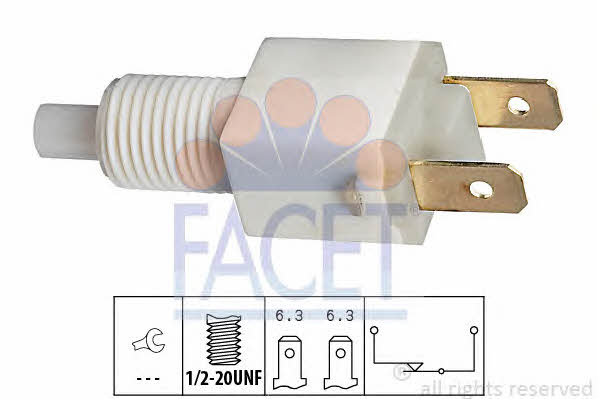 Facet 7.1034 Brake light switch 71034: Buy near me at 2407.PL in Poland at an Affordable price!