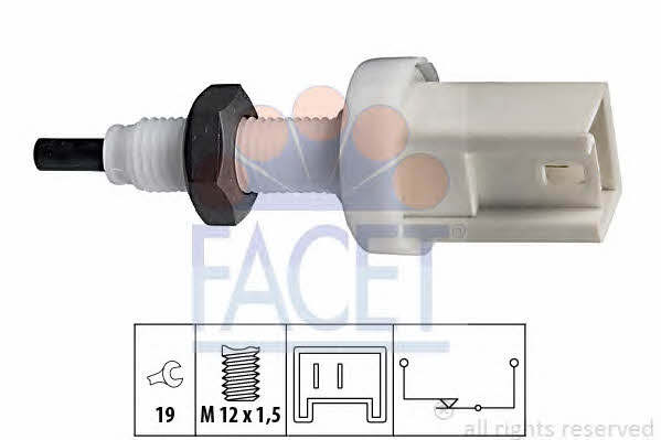 Facet 7.1066 Brake light switch 71066: Buy near me at 2407.PL in Poland at an Affordable price!