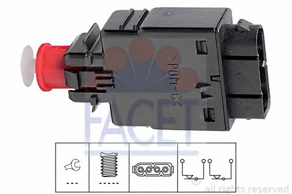 Facet 7.1081 Brake light switch 71081: Buy near me in Poland at 2407.PL - Good price!