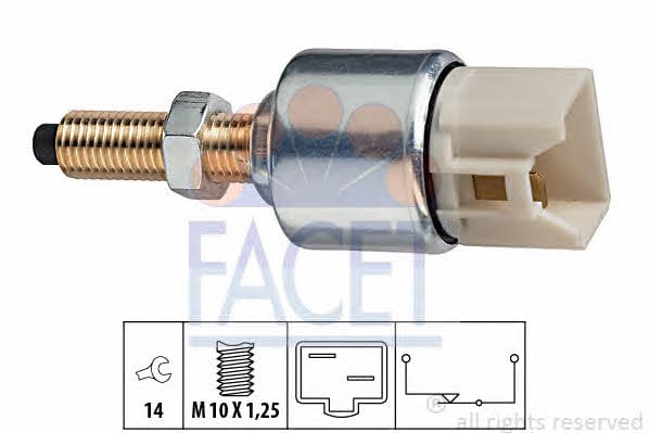 Facet 7.1092 Brake light switch 71092: Buy near me in Poland at 2407.PL - Good price!