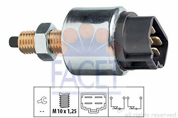 Facet 7.1105 Brake light switch 71105: Buy near me in Poland at 2407.PL - Good price!