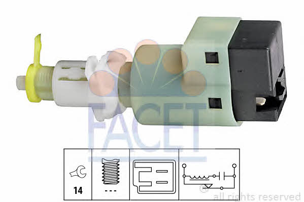 Facet 7.1107 Brake light switch 71107: Buy near me in Poland at 2407.PL - Good price!