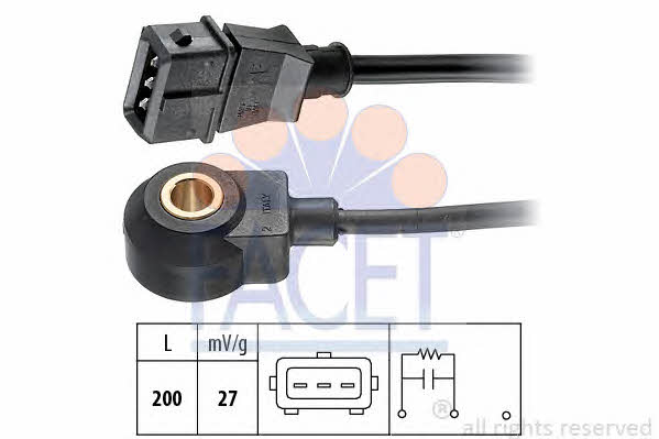 Facet 9.3061 Knock sensor 93061: Buy near me at 2407.PL in Poland at an Affordable price!