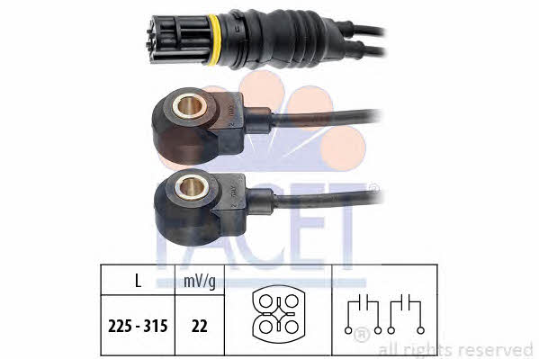 Facet 9.3120 Knock sensor 93120: Buy near me at 2407.PL in Poland at an Affordable price!