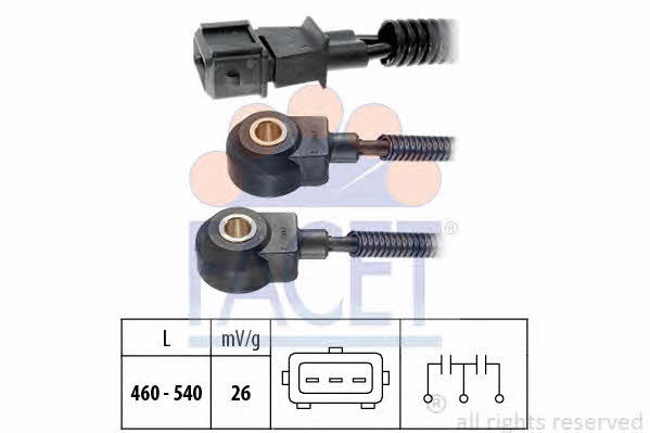 Facet 9.3161 Klopfsensor 93161: Kaufen Sie zu einem guten Preis in Polen bei 2407.PL!