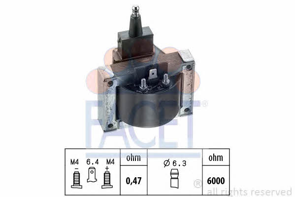 Facet 9.6007 Ignition coil 96007: Buy near me in Poland at 2407.PL - Good price!