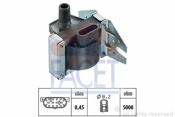Facet 9.6048 Ignition coil 96048: Buy near me in Poland at 2407.PL - Good price!
