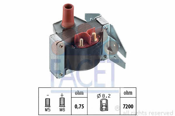 Facet 9.6069 Ignition coil 96069: Buy near me in Poland at 2407.PL - Good price!