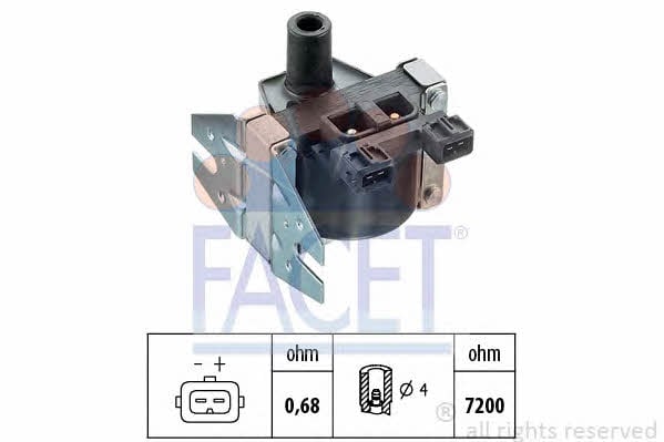 Facet 9.6092 Ignition coil 96092: Buy near me in Poland at 2407.PL - Good price!