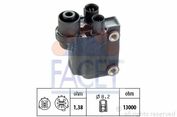 Facet 9.6112 Ignition coil 96112: Buy near me in Poland at 2407.PL - Good price!