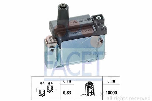 Facet 9.6114 Ignition coil 96114: Buy near me in Poland at 2407.PL - Good price!