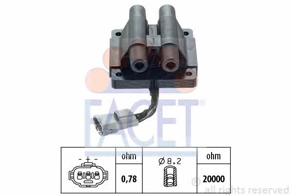 Facet 9.6166 Ignition coil 96166: Buy near me in Poland at 2407.PL - Good price!