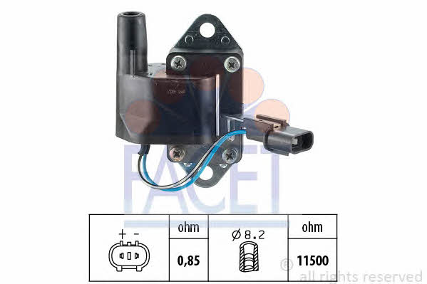 Facet 9.6184 Ignition coil 96184: Buy near me in Poland at 2407.PL - Good price!