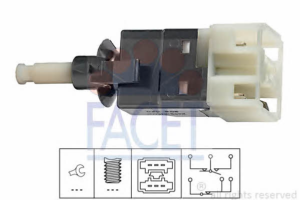 Facet 7.1206 Brake light switch 71206: Buy near me at 2407.PL in Poland at an Affordable price!