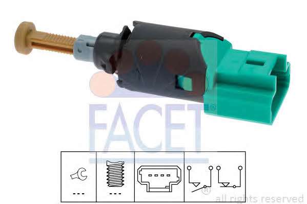 Facet 7.1213 Brake light switch 71213: Buy near me at 2407.PL in Poland at an Affordable price!