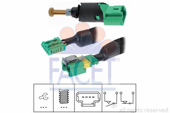 Facet 7.1213K Brake light switch 71213K: Buy near me at 2407.PL in Poland at an Affordable price!