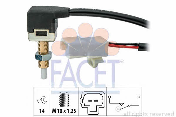 Facet 7.1289 Clutch pedal position sensor 71289: Buy near me in Poland at 2407.PL - Good price!