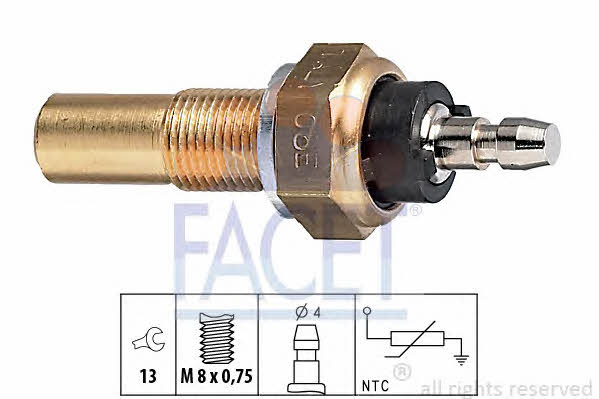 Facet 7.3068 Coolant temperature sensor 73068: Buy near me at 2407.PL in Poland at an Affordable price!