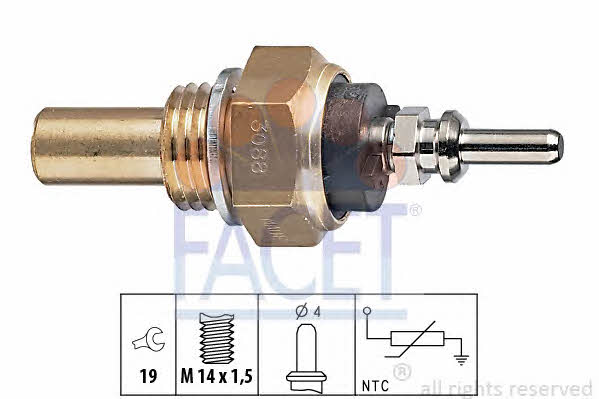 Facet 7.3088 Датчик температуры охлаждающей жидкости 73088: Купить в Польше - Отличная цена на 2407.PL!