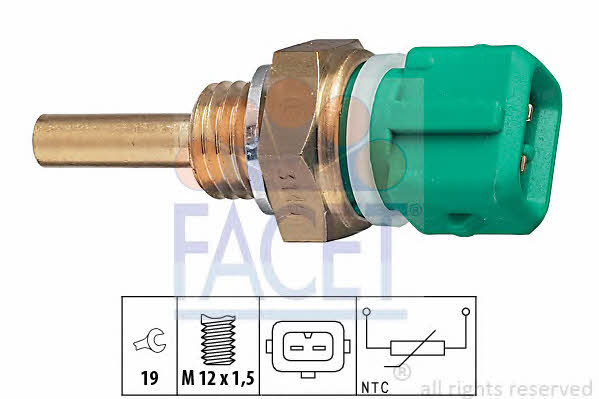 Facet 7.3149 Датчик температуры охлаждающей жидкости 73149: Купить в Польше - Отличная цена на 2407.PL!