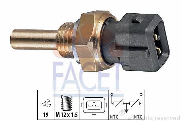 Facet 7.3192 Coolant temperature sensor 73192: Buy near me at 2407.PL in Poland at an Affordable price!
