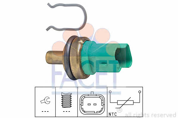 Facet 7.3292 Coolant temperature sensor 73292: Buy near me at 2407.PL in Poland at an Affordable price! 73292 Facet Coolant temperature sensor
