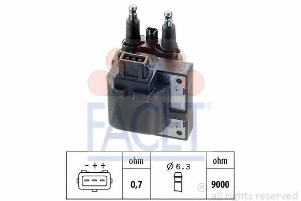 Facet 9.6255 Ignition coil 96255: Buy near me in Poland at 2407.PL - Good price!