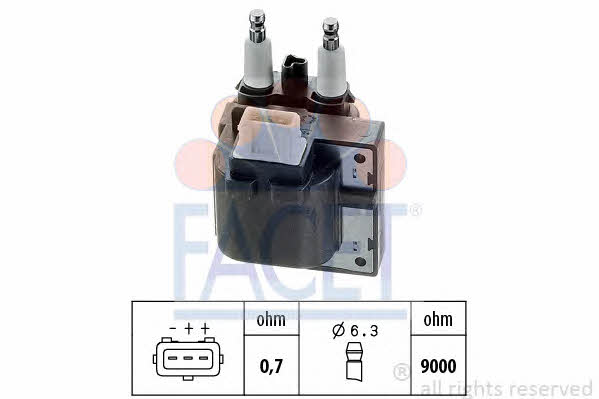 Facet 9.6256 Ignition coil 96256: Buy near me in Poland at 2407.PL - Good price!