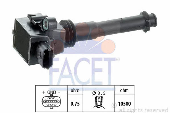 Facet 9.6282 Ignition coil 96282: Buy near me in Poland at 2407.PL - Good price!