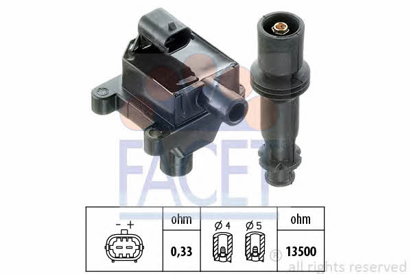 Facet 9.6297K Ignition coil 96297K: Buy near me in Poland at 2407.PL - Good price!