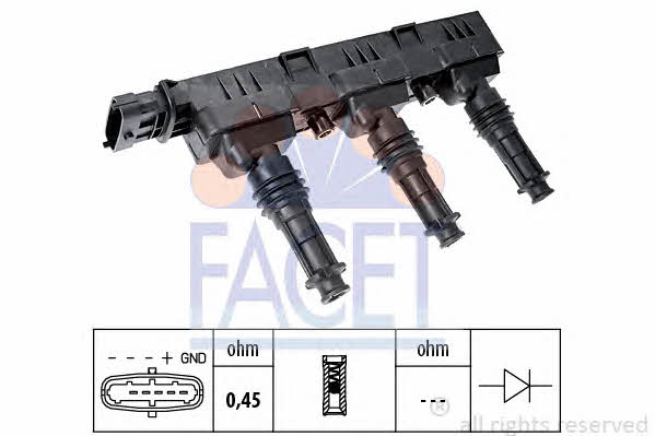 Facet 9.6298 Ignition coil 96298: Buy near me in Poland at 2407.PL - Good price!