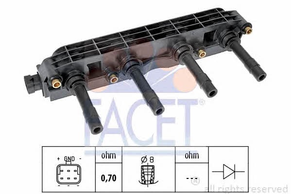 Facet 9.6299 Ignition coil 96299: Buy near me in Poland at 2407.PL - Good price!