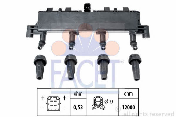 Facet 9.6303 Ignition coil 96303: Buy near me in Poland at 2407.PL - Good price!