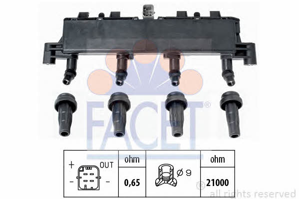 Facet 9.6305 Ignition coil 96305: Buy near me in Poland at 2407.PL - Good price!