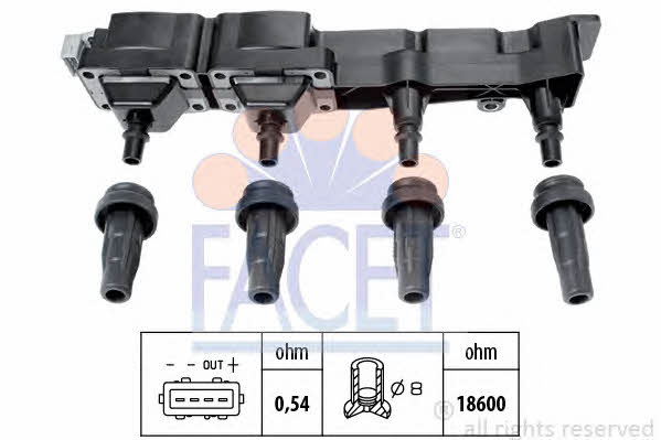 Facet 9.6307 Ignition coil 96307: Buy near me in Poland at 2407.PL - Good price!