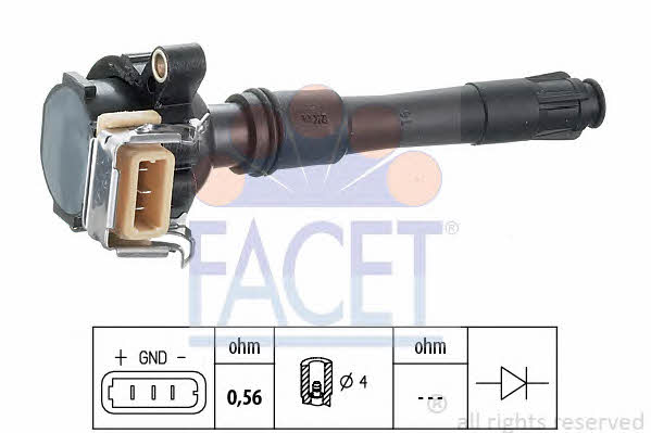 Facet 9.6313 Ignition coil 96313: Buy near me in Poland at 2407.PL - Good price!