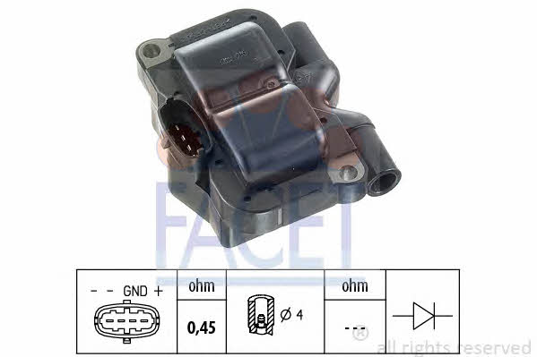 Facet 9.6314 Ignition coil 96314: Buy near me in Poland at 2407.PL - Good price!