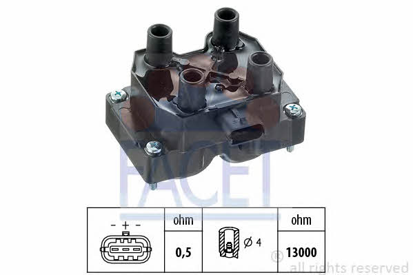 Facet 9.6316 Катушка зажигания 96316: Отличная цена - Купить в Польше на 2407.PL!