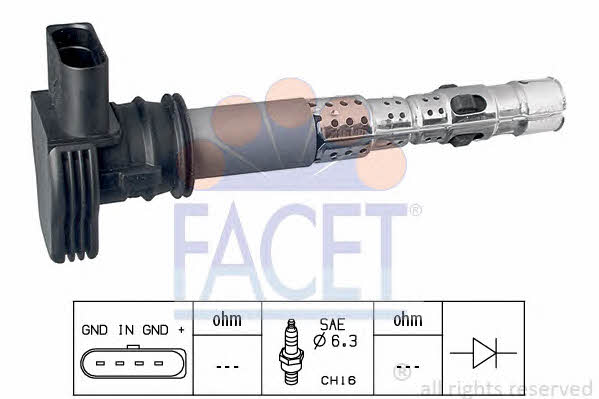 Facet 9.6326 Ignition coil 96326: Buy near me in Poland at 2407.PL - Good price!