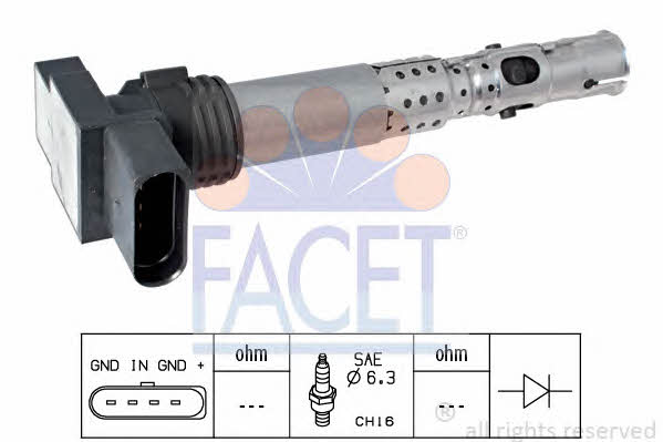 Facet 9.6331 Ignition coil 96331: Buy near me in Poland at 2407.PL - Good price!