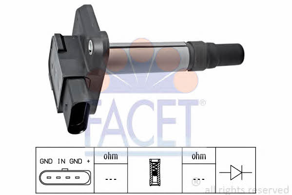 Facet 9.6345 Ignition coil 96345: Buy near me in Poland at 2407.PL - Good price!