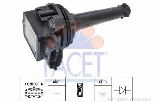 Facet 9.6348 Ignition coil 96348: Buy near me in Poland at 2407.PL - Good price!