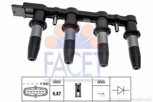 Facet 9.6350 Ignition coil 96350: Buy near me at 2407.PL in Poland at an Affordable price!