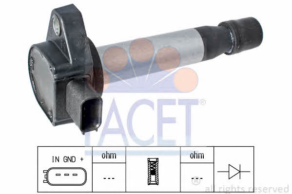 Facet 9.6357 Ignition coil 96357: Buy near me in Poland at 2407.PL - Good price!