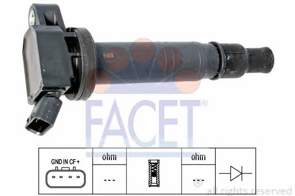 Facet 9.6358 Ignition coil 96358: Buy near me in Poland at 2407.PL - Good price!